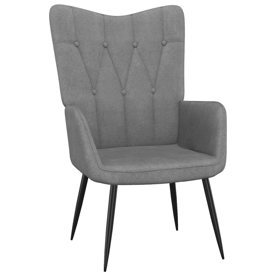 Relaxstoel 62x68,5x96 cm stof donkergrijs - Griffin Retail