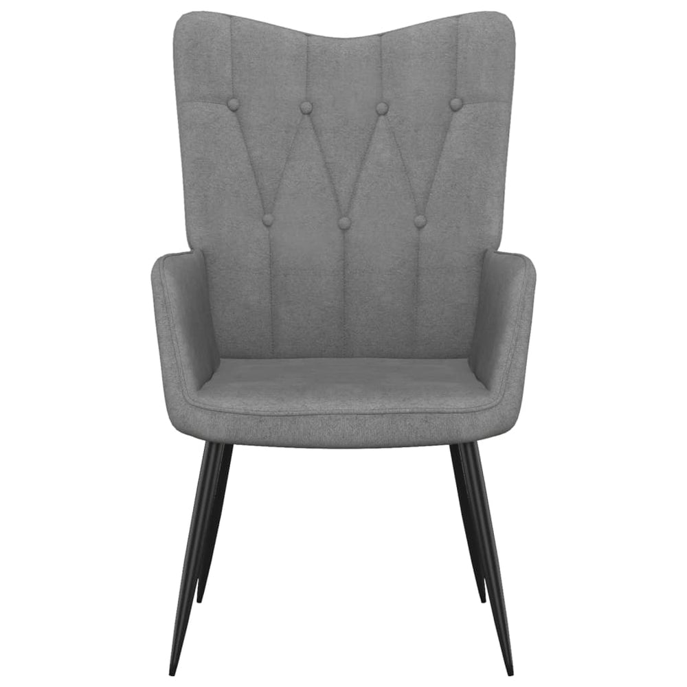 Relaxstoel 62x68,5x96 cm stof donkergrijs - Griffin Retail