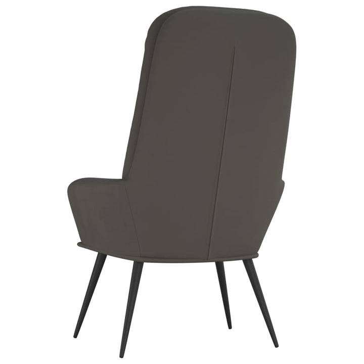 Relaxstoel fluweel donkergrijs - Griffin Retail