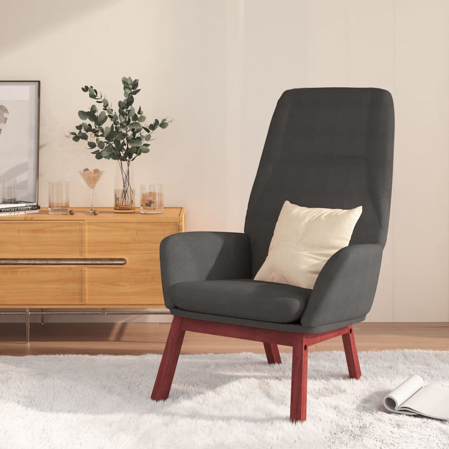 Relaxstoel stof donkergrijs - Griffin Retail
