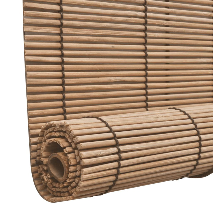 Rolgordijn 80x160 cm bamboe bruin - Griffin Retail