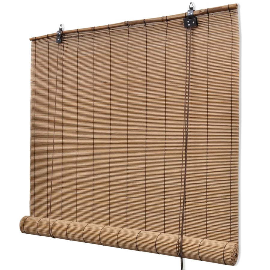 Rolgordijn 80x220 cm bamboe bruin - Griffin Retail