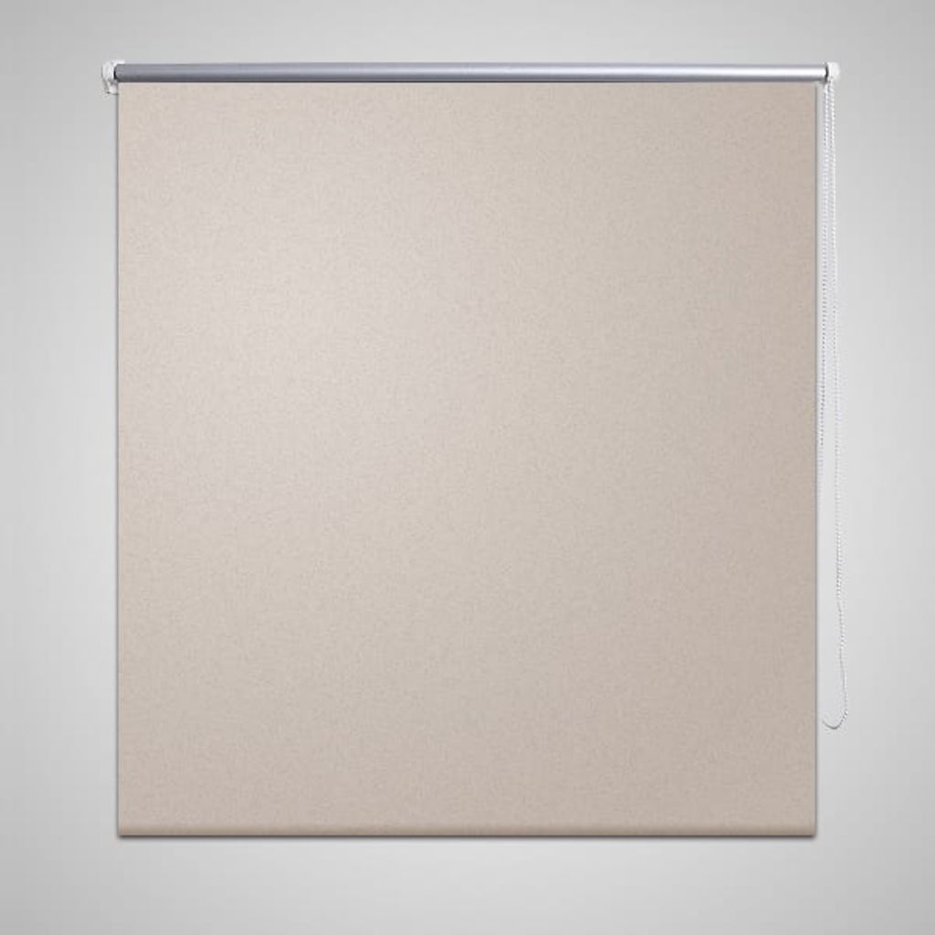 Rolgordijn verduisterend blackout 140 x 230 cm beige - Griffin Retail