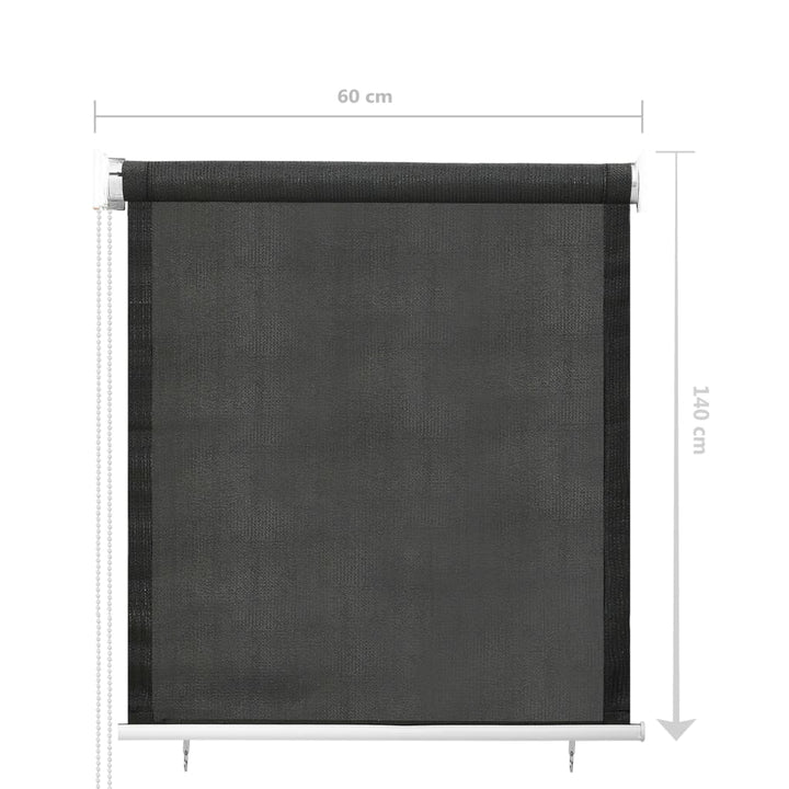 Rolgordijn voor buiten 60x140 cm antracietkleurig - Griffin Retail