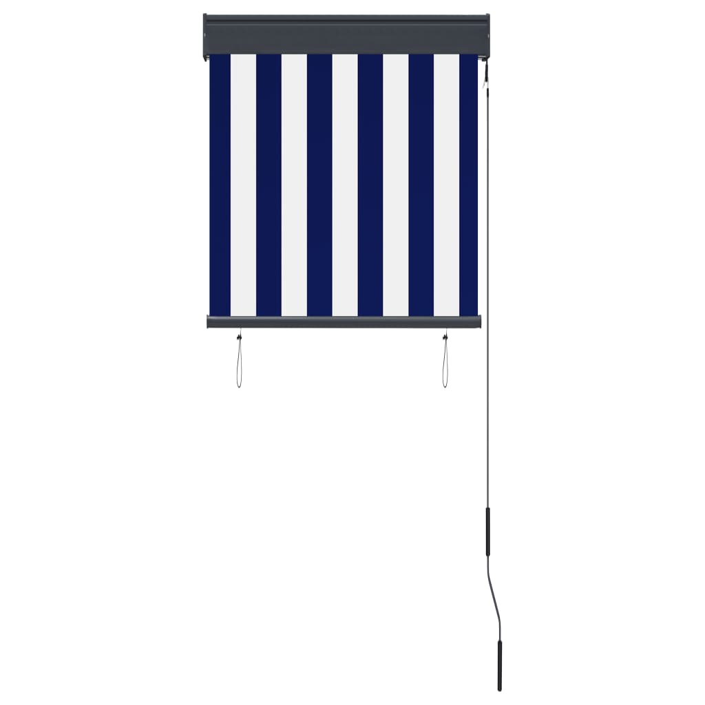 Rolgordijn voor buiten 60x250 cm blauw en wit - Griffin Retail