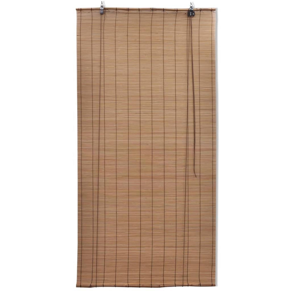 Rolgordijnen 2 st 120x220 cm bamboe bruin - Griffin Retail