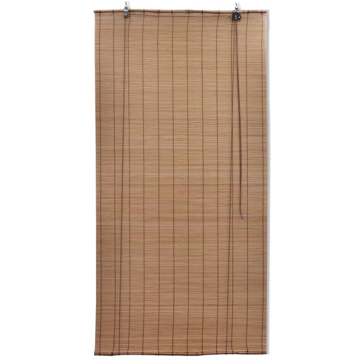 Rolgordijnen 2 st 80x160 cm bamboe bruin - Griffin Retail