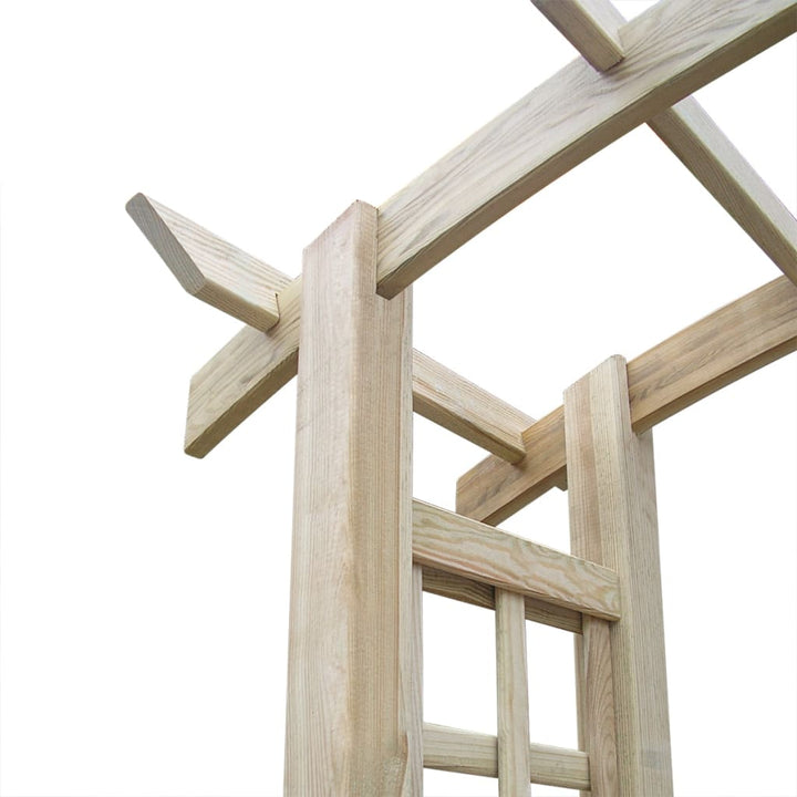 Rozenboog latwerk 150x50x210 cm hout - Griffin Retail