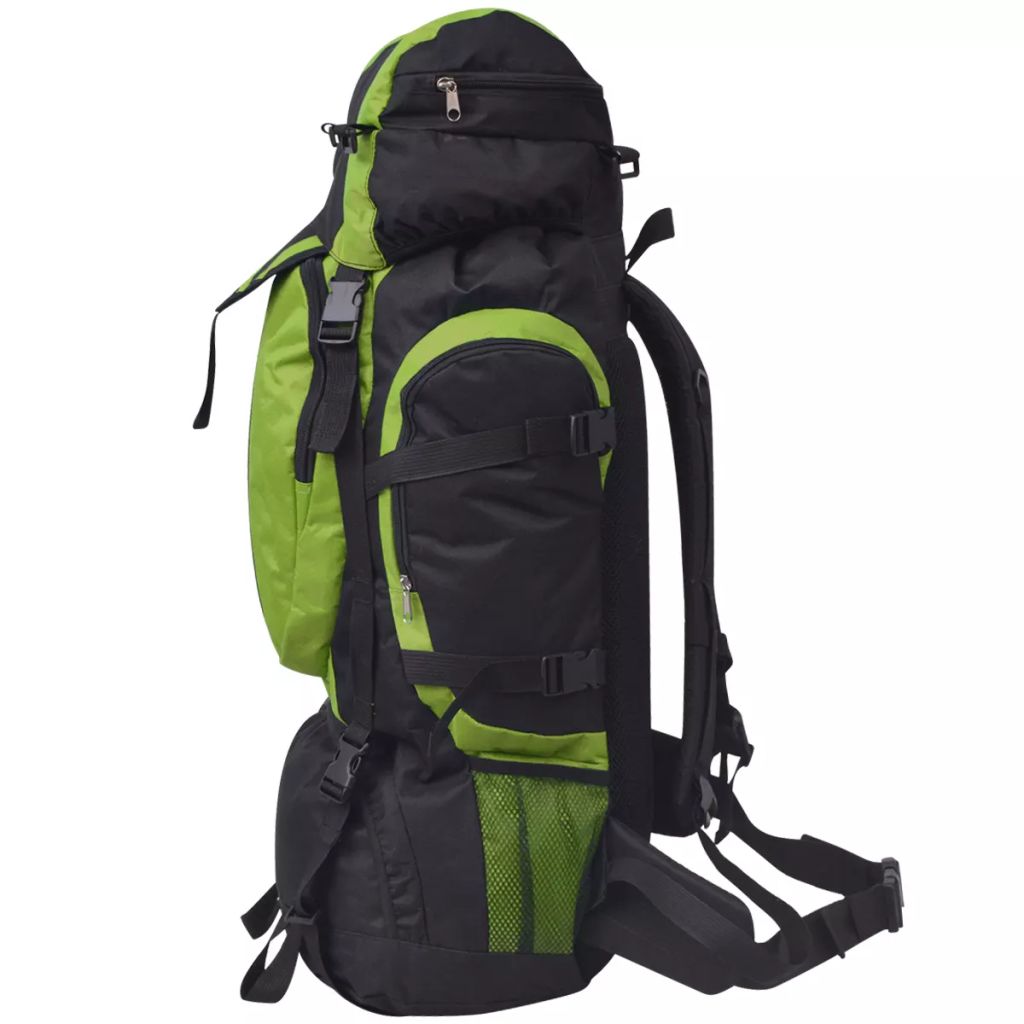 Rugzak hiking XXL 75 L zwart en groen - Griffin Retail