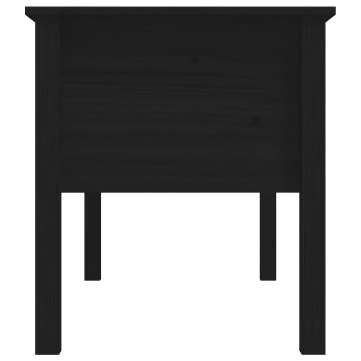 Salontafel 102x49x55 cm massief grenenhout zwart - Griffin Retail