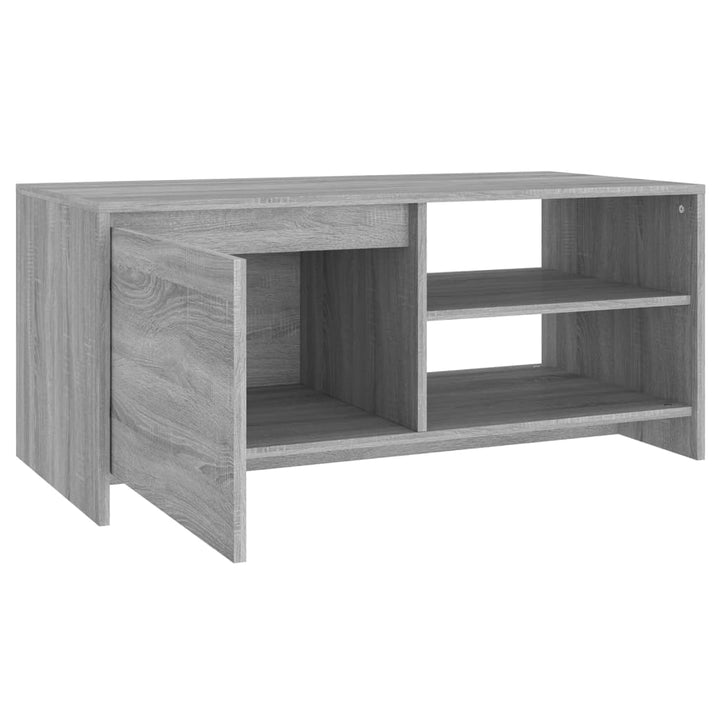 Salontafel 102x50x45 cm bewerkt hout grijs sonoma eikenkleurig - Griffin Retail