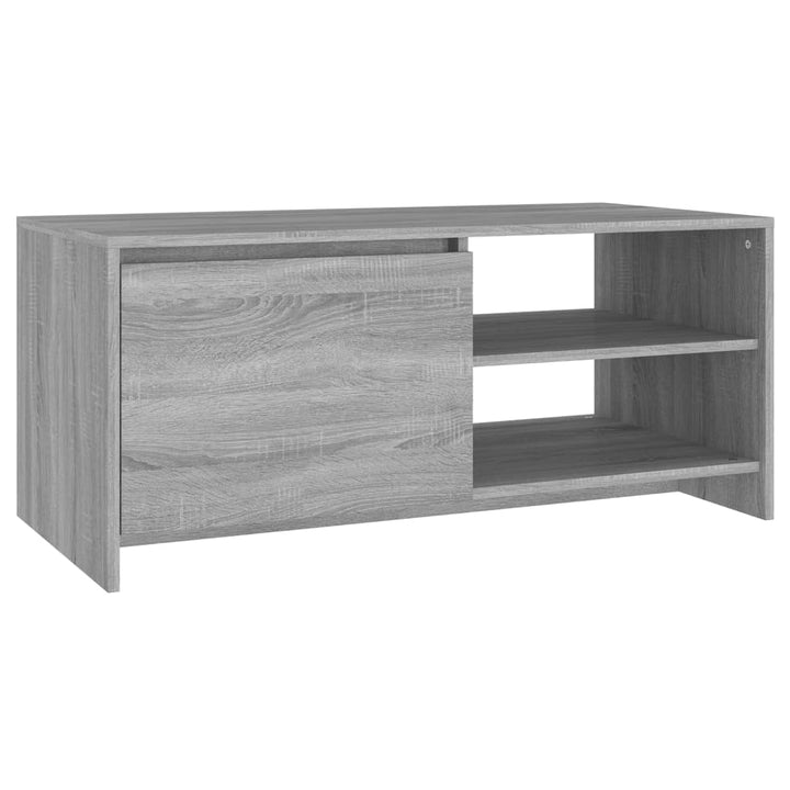 Salontafel 102x50x45 cm bewerkt hout grijs sonoma eikenkleurig - Griffin Retail