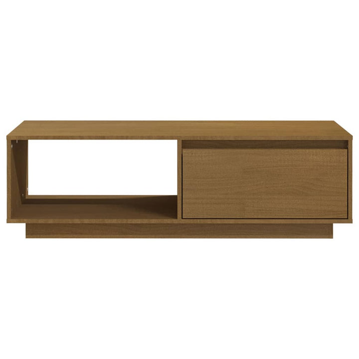Salontafel 110x50x33,5 cm massief grenenhout honingbruin - Griffin Retail