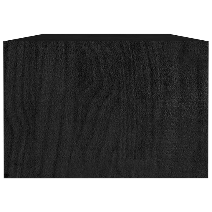 Salontafel 110x50x34 cm massief grenenhout zwart - Griffin Retail