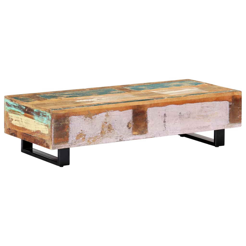 Salontafel 120x50x30 cm massief gerecycled hout en staal - Griffin Retail