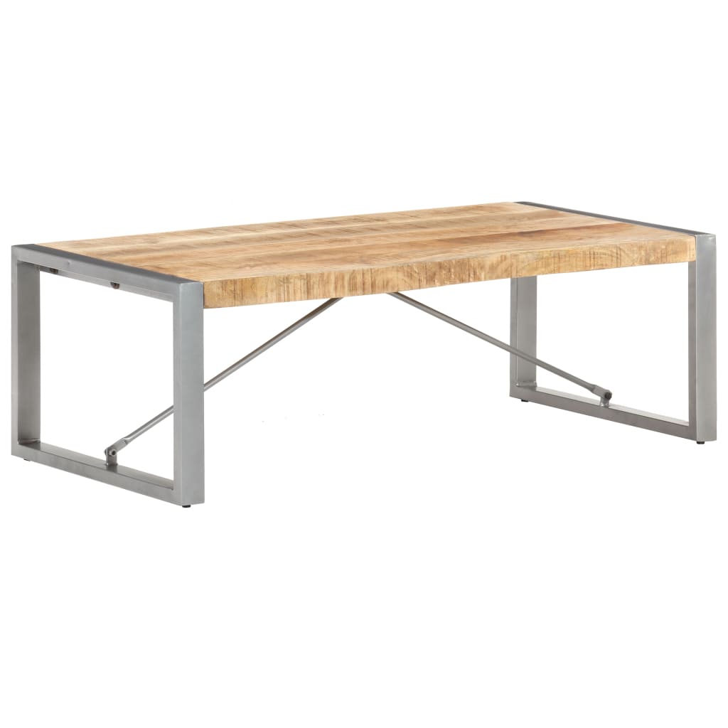 Salontafel 120x60x40 cm ruw mangohout - Griffin Retail