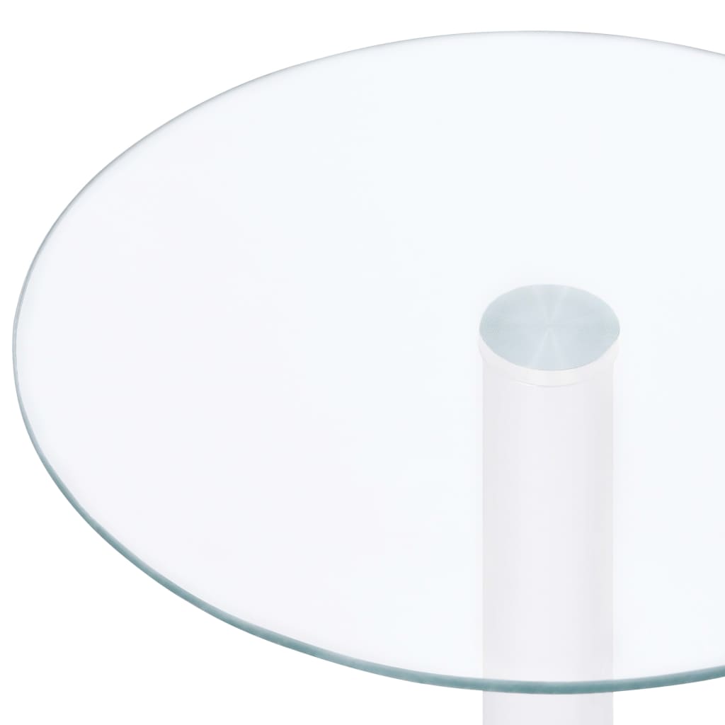Salontafel 40 cm gehard glas transparant - Griffin Retail