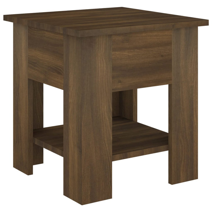 Salontafel 40x40x42 cm bewerkt hout bruineikenkleurig - Griffin Retail