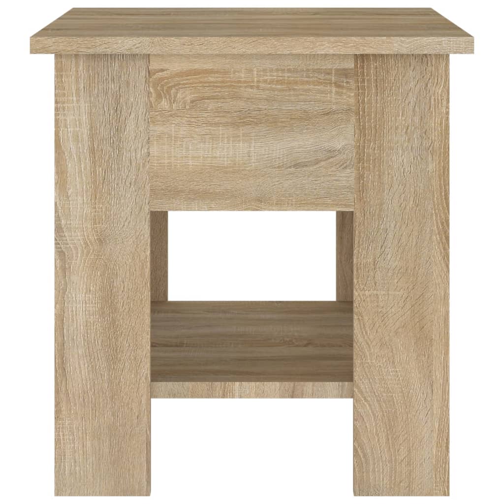 Salontafel 40x40x42 cm bewerkt hout sonoma eikenkleurig - Griffin Retail