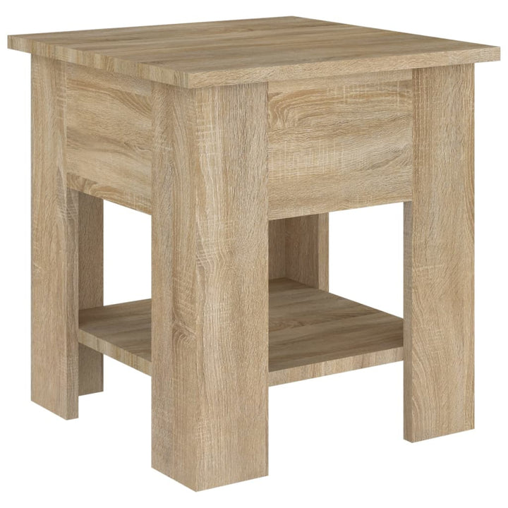 Salontafel 40x40x42 cm bewerkt hout sonoma eikenkleurig - Griffin Retail