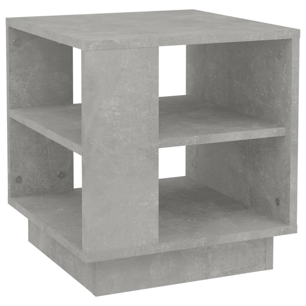Salontafel 40x40x43 cm bewerkt hout betongrijs - Griffin Retail
