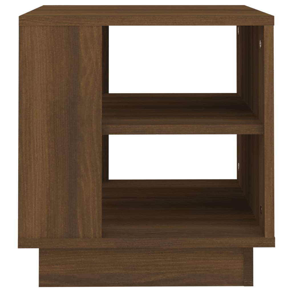Salontafel 40x40x43 cm bewerkt hout bruineikenkleurig - Griffin Retail