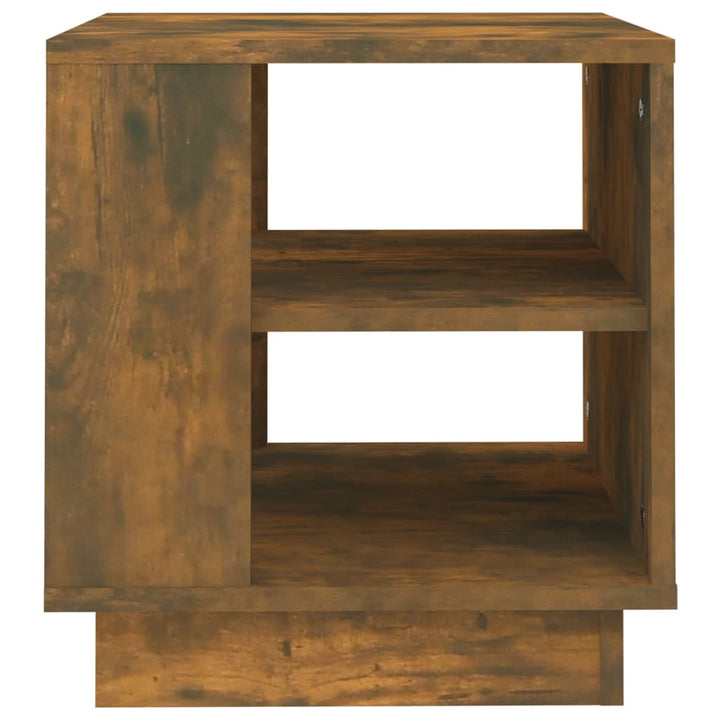 Salontafel 40x40x43 cm bewerkt hout gerookt eikenkleurig - Griffin Retail