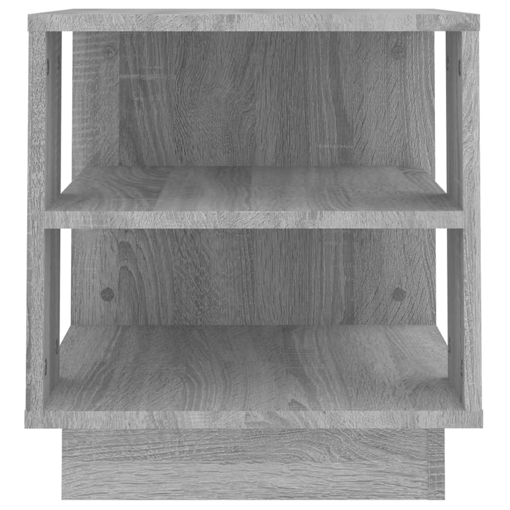 Salontafel 40x40x43 cm bewerkt hout grijs sonoma eikenkleurig - Griffin Retail