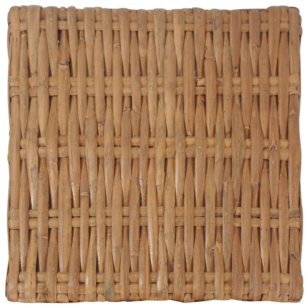 Salontafel 47x47x28 cm natuurlijk rattan - Griffin Retail