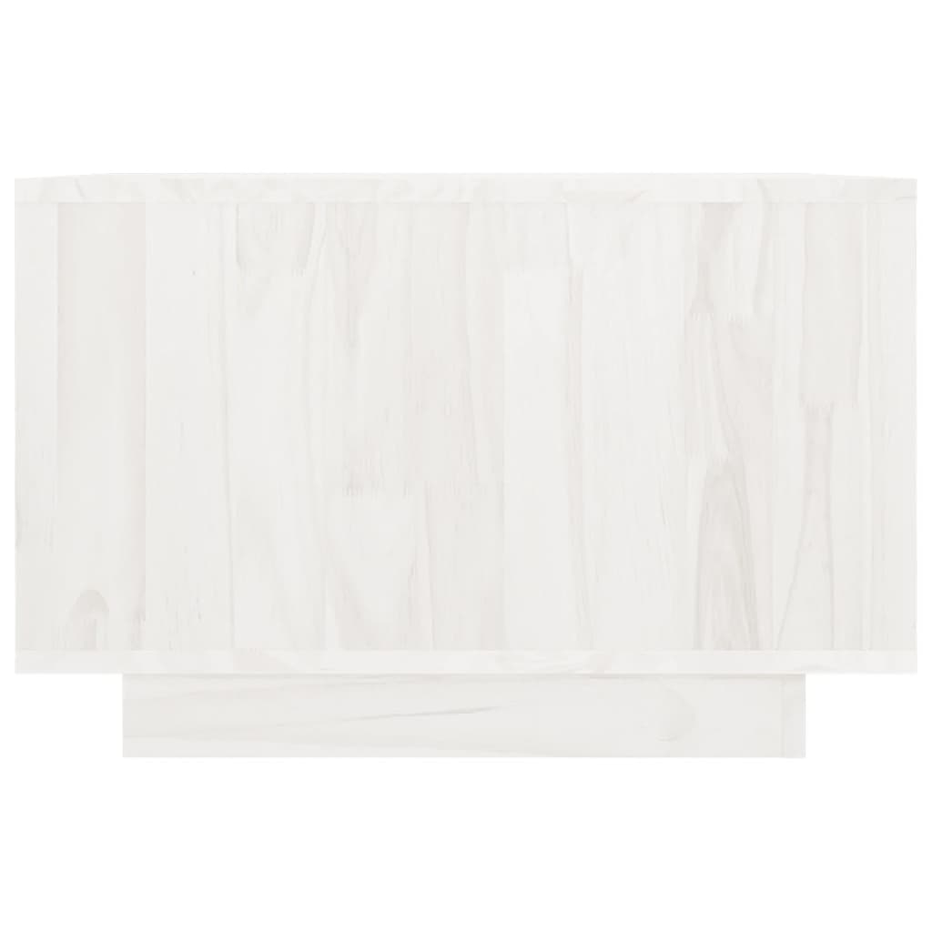 Salontafel 50x50x33,5 cm massief grenenhout wit - Griffin Retail