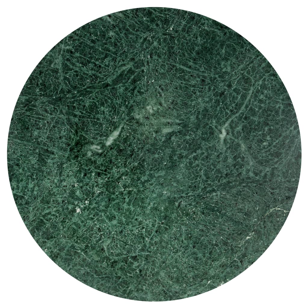 Salontafel 60x60x35 cm echt steen met marmeren textuur groen - Griffin Retail