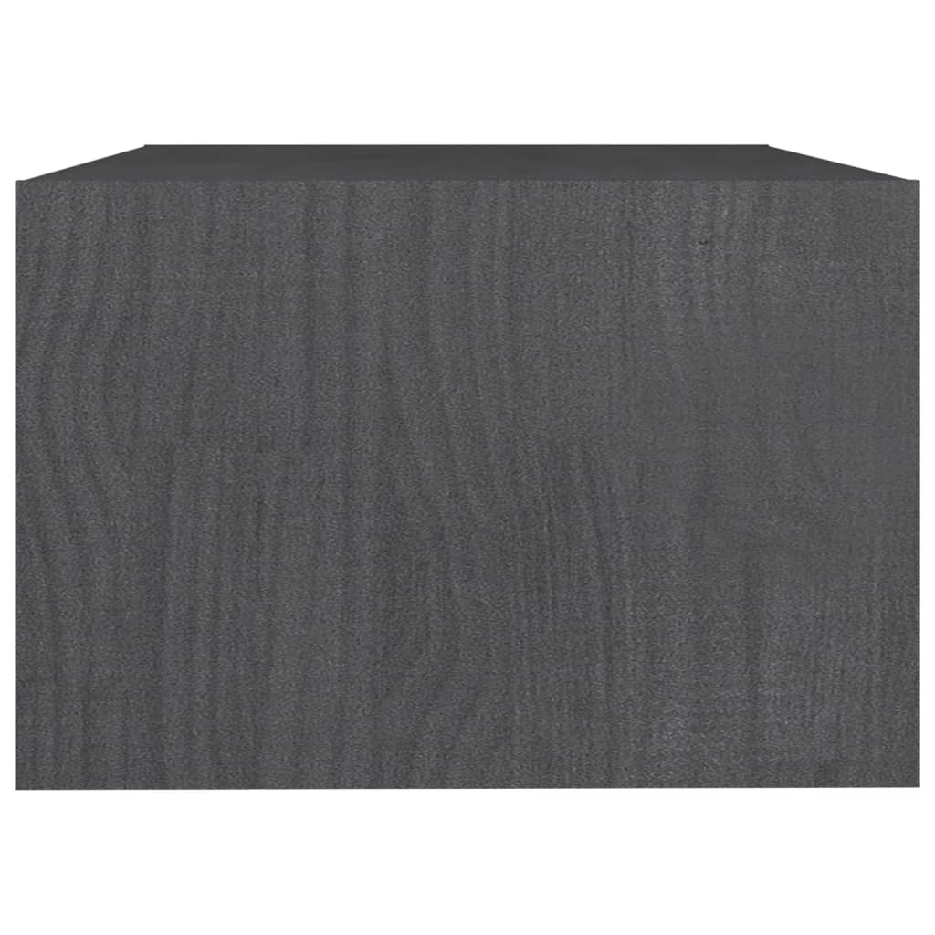 Salontafel 75x50x33,5 cm massief grenenhout grijs - Griffin Retail