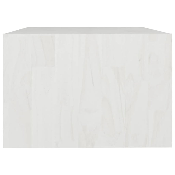 Salontafel 75x50x33,5 cm massief grenenhout wit - Griffin Retail