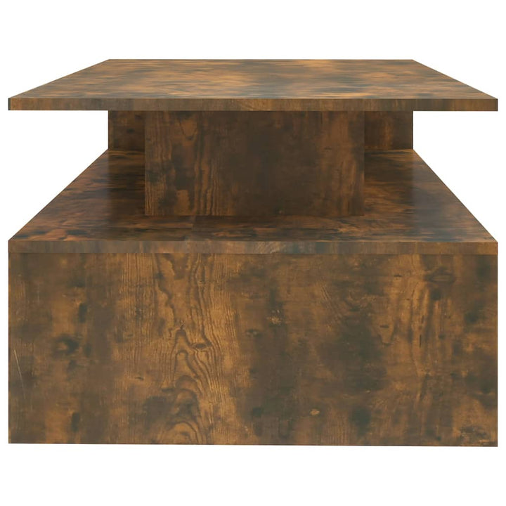Salontafel 90x60x42,5 cm bewerkt hout gerookt eikenkleurig - Griffin Retail
