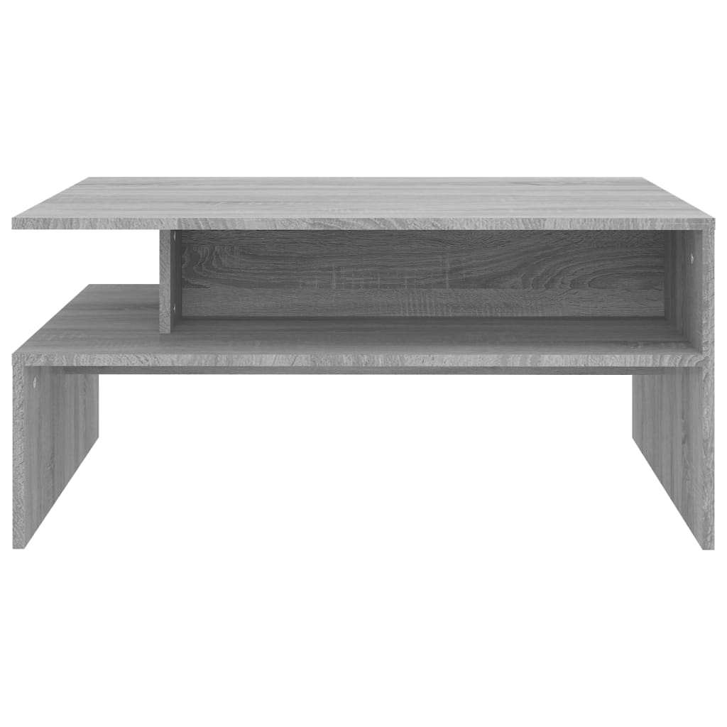 Salontafel 90x60x42,5 cm bewerkt hout grijs sonoma eikenkleurig - Griffin Retail