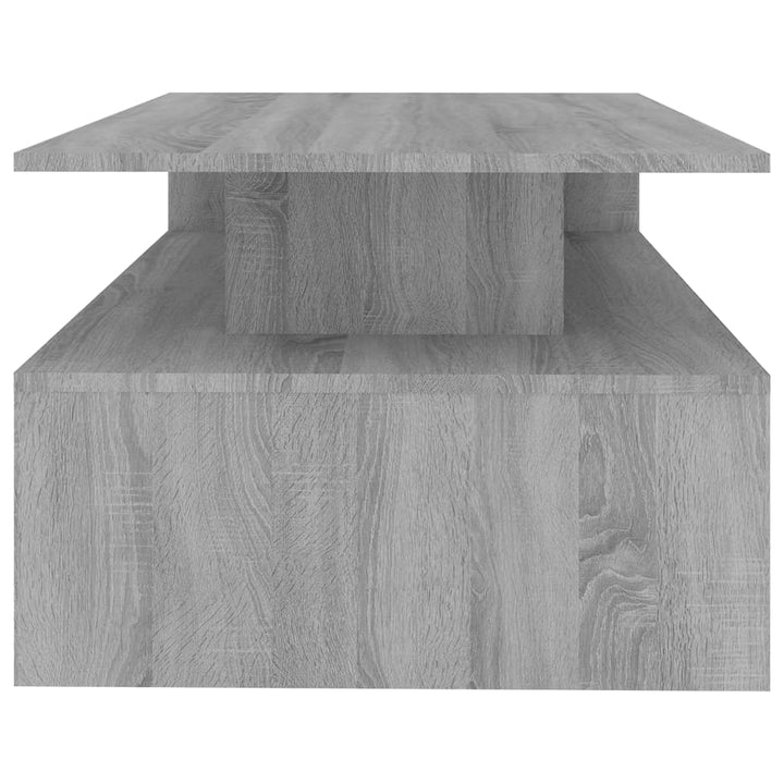 Salontafel 90x60x42,5 cm bewerkt hout grijs sonoma eikenkleurig - Griffin Retail