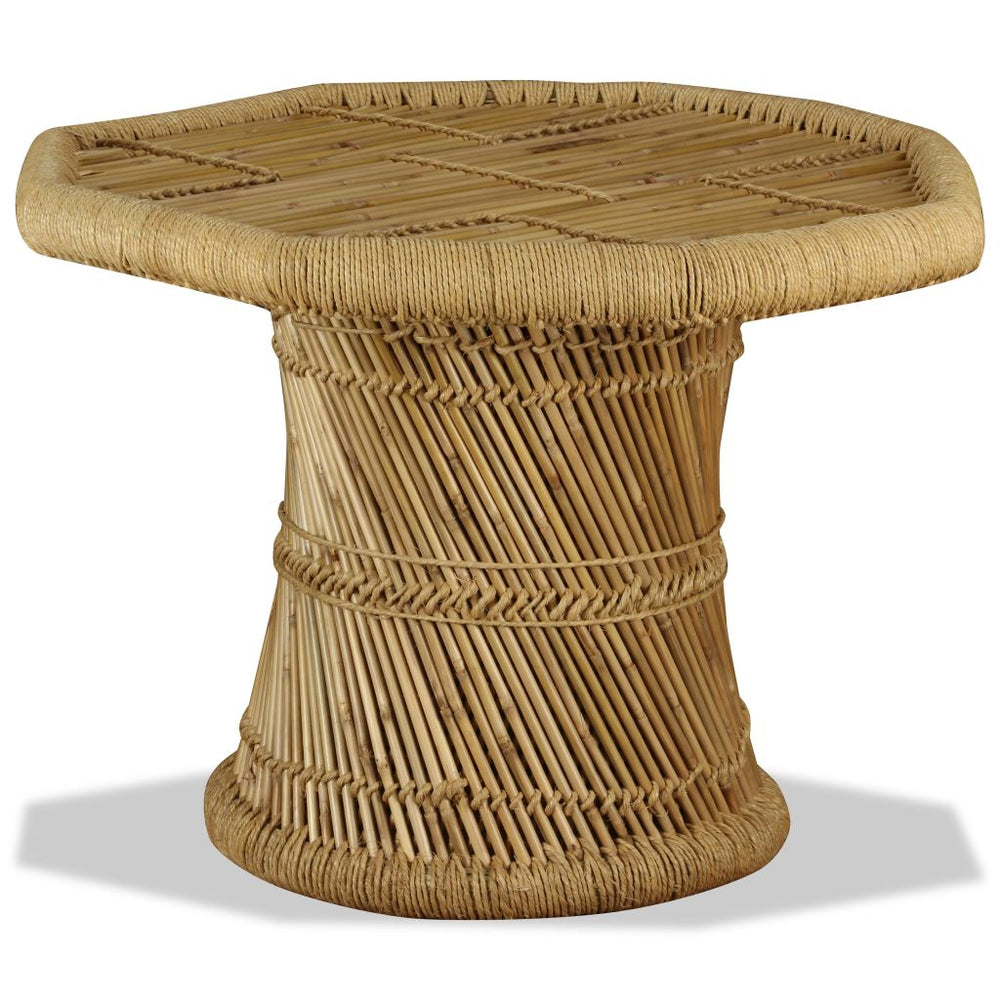 Salontafel achthoekig 60x60x45 cm bamboe - Griffin Retail