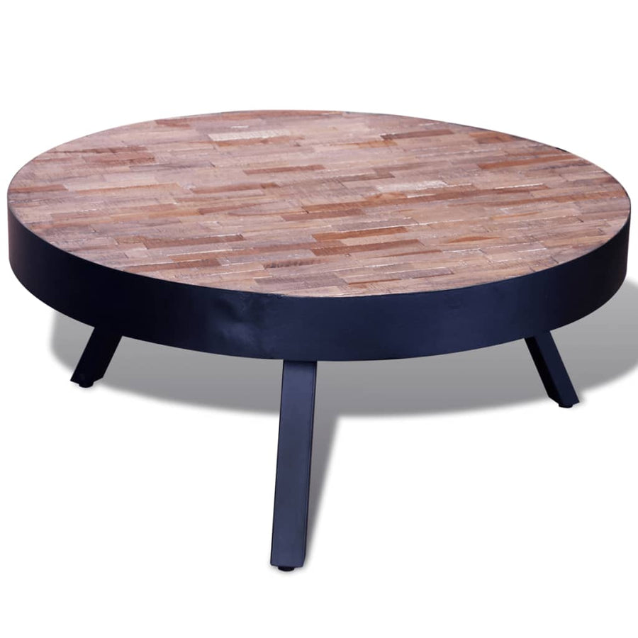 Salontafel rond gerecycled teakhout - Griffin Retail