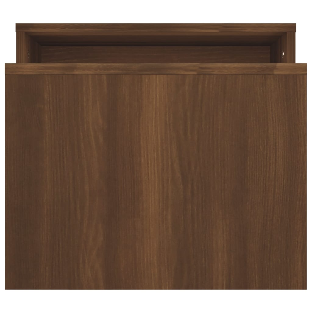 Salontafelset 100x48x40 cm bewerkt hout bruineikenkleurig - Griffin Retail