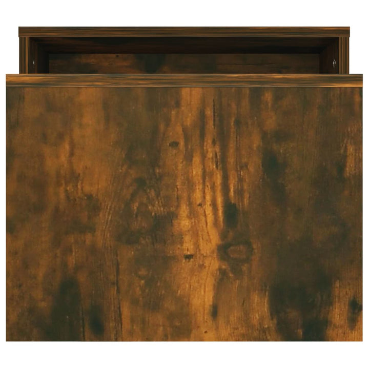 Salontafelset 100x48x40 cm bewerkt hout gerookt eikenkleurig - Griffin Retail