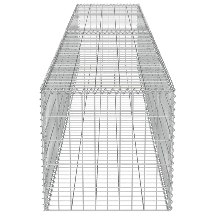 Schanskorfmuur met deksels 300x50x50 cm gegalvaniseerd staal - Griffin Retail