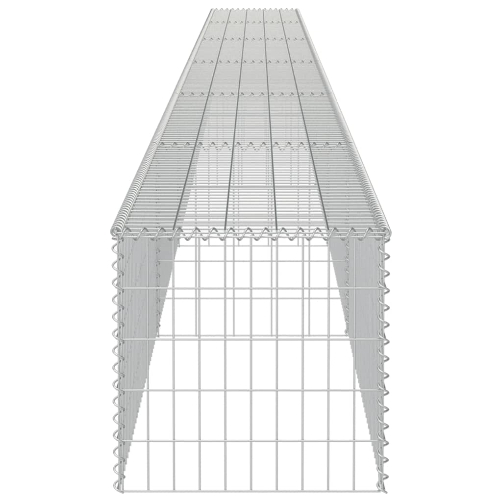 Schanskorfmuur met deksels 900x50x50 cm gegalvaniseerd staal - Griffin Retail