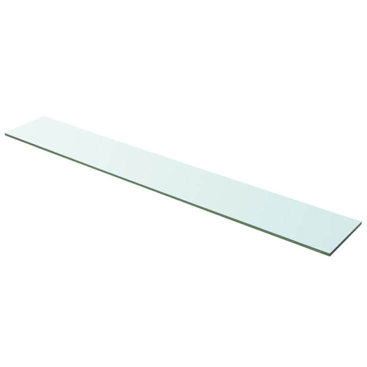 Schappen 2 st 100x15 cm glas transparant - Griffin Retail