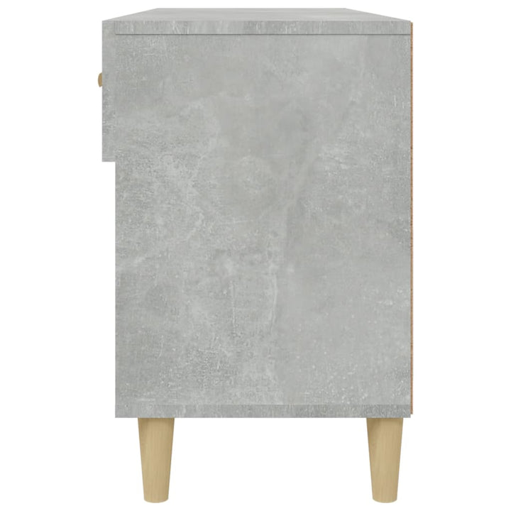 Schoenenkast 102x35x55 cm bewerkt hout betongrijs - Griffin Retail