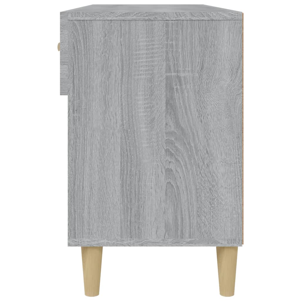 Schoenenkast 102x35x55 cm bewerkt hout grijs sonoma eikenkleur - Griffin Retail