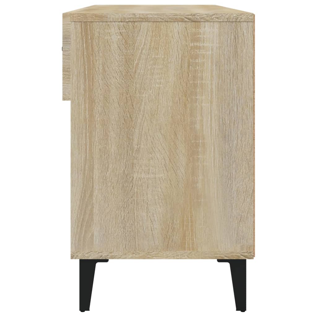 Schoenenkast 102x35x55 cm bewerkt hout sonoma eikenkleurig - Griffin Retail