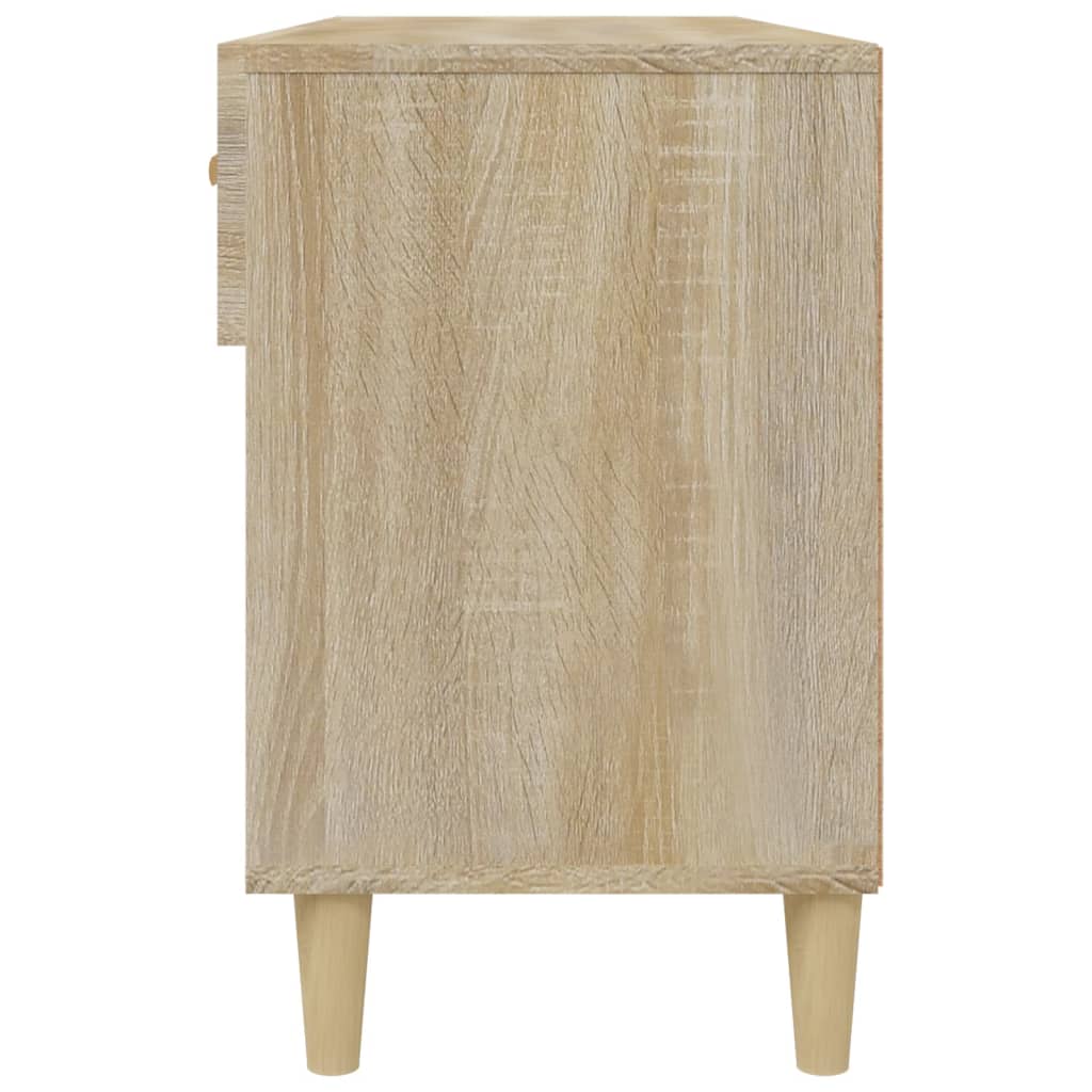 Schoenenkast 102x35x55 cm bewerkt hout sonoma eikenkleurig - Griffin Retail