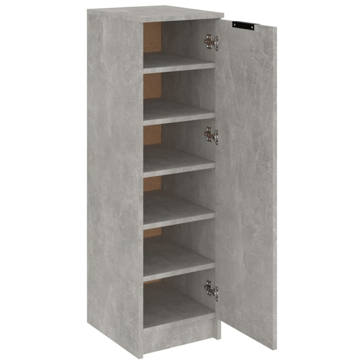 Schoenenkast 30x35x100 cm bewerkt hout betongrijs - Griffin Retail