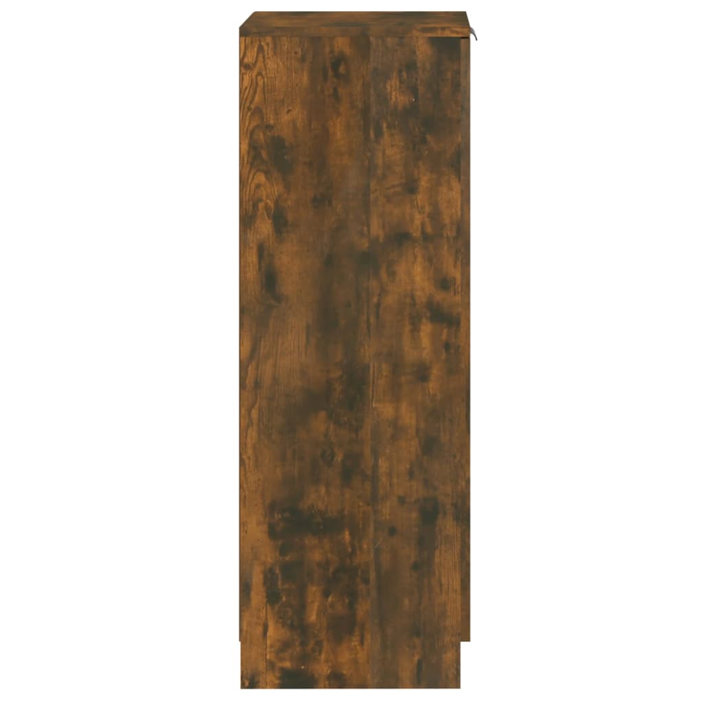 Schoenenkast 30x35x100 cm bewerkt hout gerookt eikenkleurig - Griffin Retail