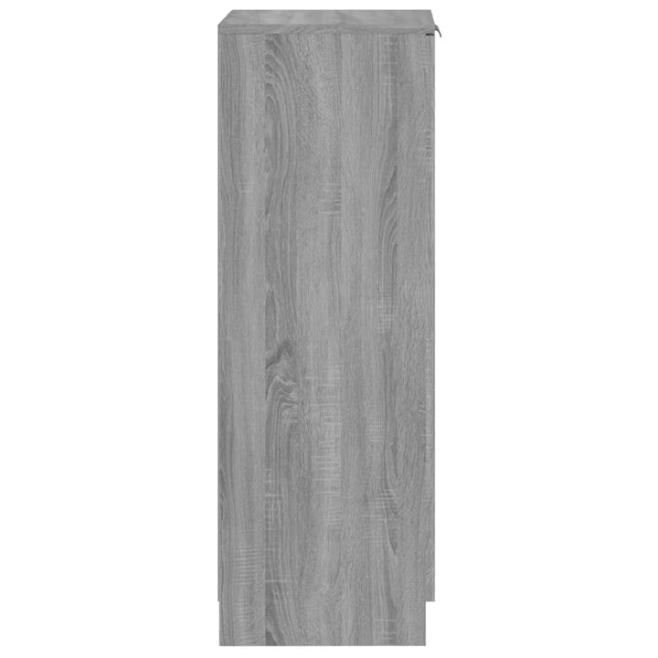 Schoenenkast 30x35x100 cm bewerkt hout grijs sonoma eikenkleur - Griffin Retail